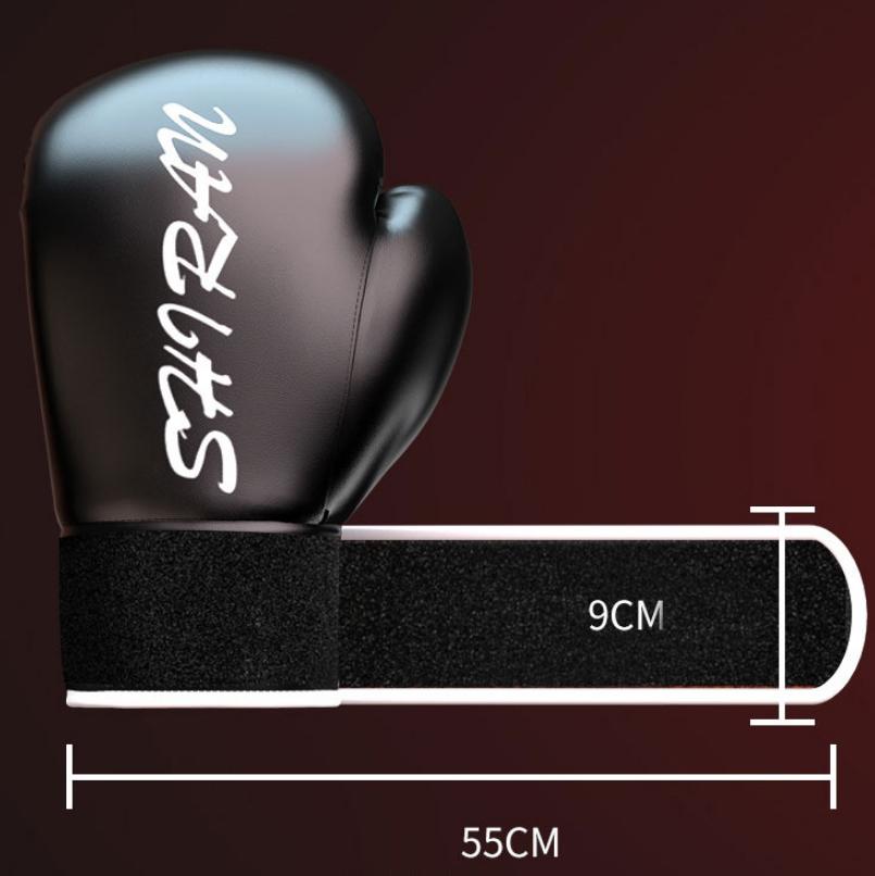 NNEIDS Professional Boxing Sanda Gloves For Training And Fighting - White 10Oz