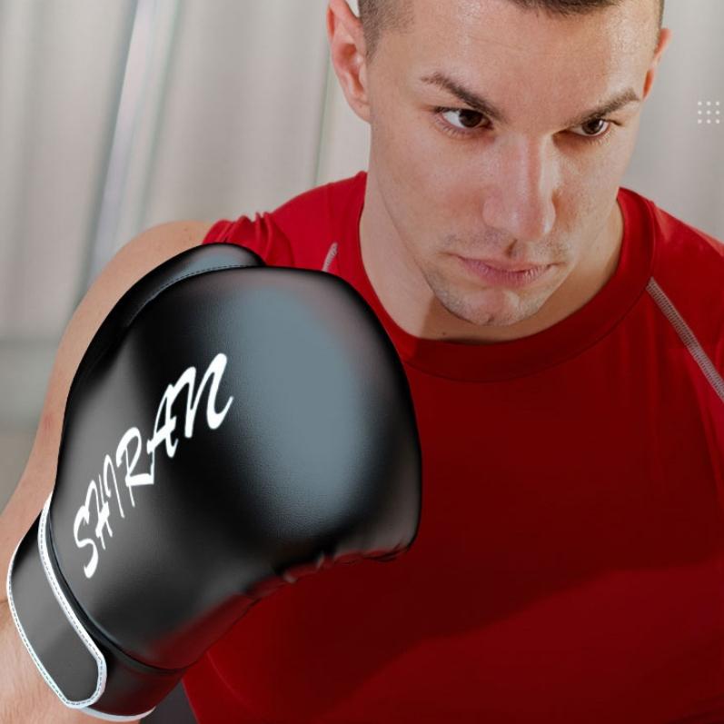 NNEIDS Professional Boxing Sanda Gloves For Training And Fighting - White 10Oz