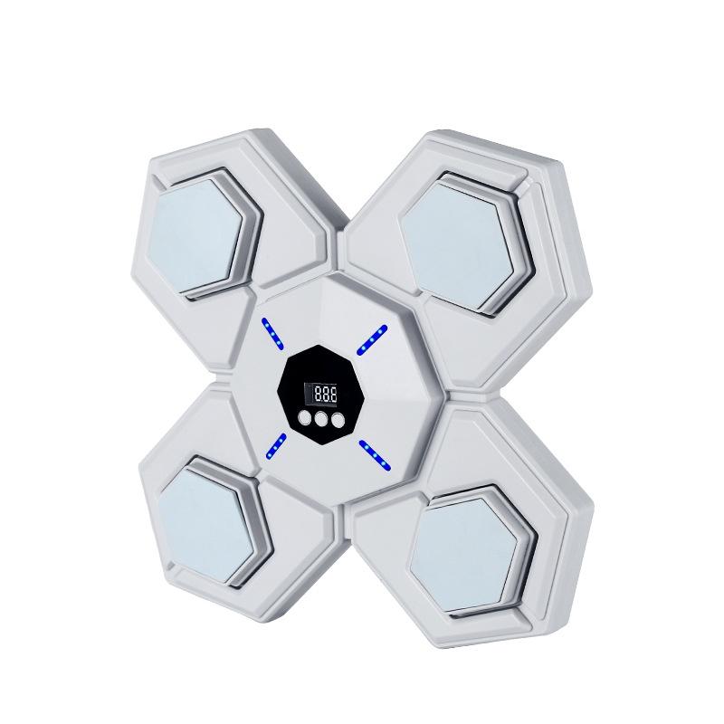 NNEDSZ Rechargeable Bluetooth Boxing Machine With Adult & Child Gloves - Blue - Without Gloves Pink Blue