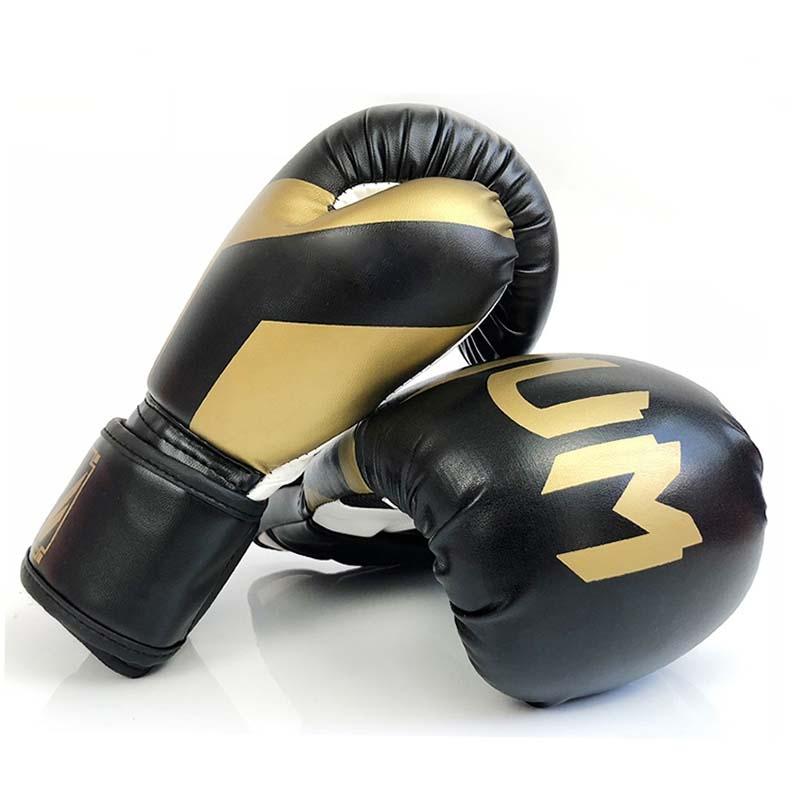 NNEDSZ Professional Adult Boxing Training Gloves - 6Oz For Muay Thai Fighting - Black