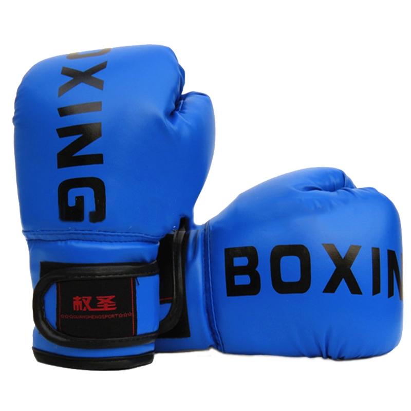 NNEDSZ Children'S Boxing Training Gloves - Sanda Fight Gloves - Blue