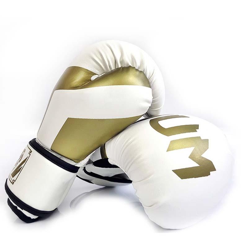 NNEDSZ Professional Adult Boxing Training Gloves - 6Oz For Muay Thai Fighting - White